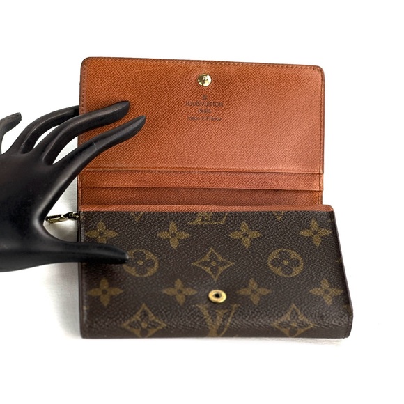 💎 Louis Vuitton Monogram Porte-Monnaie Tresor Wallet - Picture 7 of 13